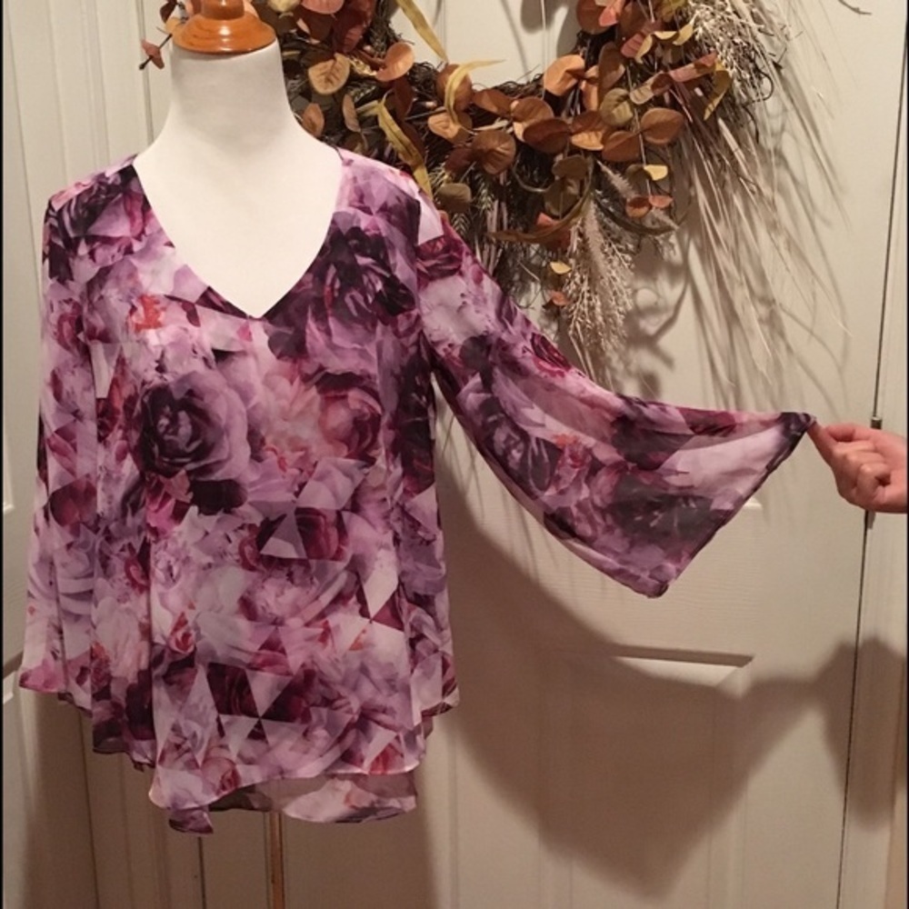 Shades of purple Jennifer Lopez top